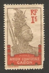Stamps Gabon -  Guerrero