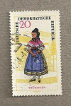 Stamps Germany -  Traje regional de Turingia