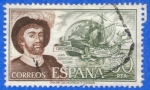 Stamps Spain -  ESPAÑA 1976 (E2310) Personajes espanoles Juan Sebastian Elcano 50p 6 INTERCAMBIO