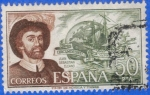 Stamps Spain -  ESPAÑA 1976 (E2310) Personajes espanoles Juan Sebastian Elcano 50p 5 INTERCAMBIO