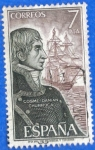 Stamps Spain -  ESPAÑA 1976 (E2308) Personajes espanoles Cosme Damian Churruca 7p 3 INTERCAMBIO