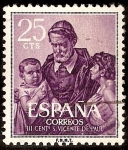 Stamps Spain -  III Centenario de la muerte de san VIcente de Paul