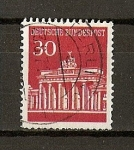 Stamps Germany -  Puerta de Brandenburgo / Berlin