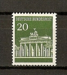 Stamps Germany -  Puerta de Brandenburgo / Berlin