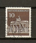 Stamps Germany -  Puerta de Brandenburgo / Berlin