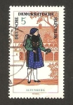 Stamps Germany -  Traje regional, mujer de Altenburg