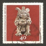 Stamps Germany -  Objeto de arte del Museo Etnológico de Leipzig, imagen de México
