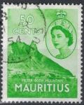 Stamps : Africa : Mauritius :  MAURICIO 1953 (S260) Coronacion - Pieter Both Mountain 50c