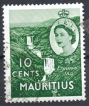 Sellos del Mundo : Africa : Mauritius : MAURICIO 1953 (S255) Coronacion - Cataratas Tamarind 10c