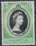 Stamps Africa - Mauritius -  MAURICIO 1953-4 (S255) Coronacion 10c