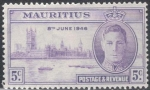 Stamps : Africa : Mauritius :  MAURICIO 1946 (S223)Paz 5c