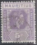Sellos del Mundo : Africa : Mauricio : MAURICIO 1938-43 (S214) Rey Jorge VII 5c