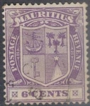 Stamps : Africa : Mauritius :  MAURICIO 1910 (S ) 6c