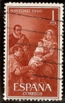 Stamps : Europe : Spain :  La Adoracion de los Magos - Velázquez