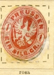 Sellos del Mundo : Europe : Germany : Prusia- Escudo Edicion 1861