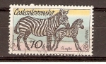 Stamps : Europe : Czechoslovakia :  ZEBRAS