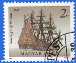 Stamps : Europe : Hungary :  HUNGRIA 1988 (S3130) Sovereign of the Seas 2ft