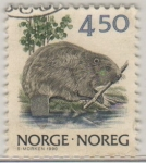 Stamps Norway -  Castor