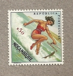 Stamps Mozambique -  Patinaje sobre agua