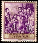Stamps Spain -  Martirio de San Mauricio - El Greco