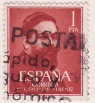 Stamps : Europe : Spain :  1º centº de Albeniz