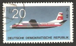 Sellos de Europa - Alemania -  avión de linea de la R.D.A., antonov AN-24 