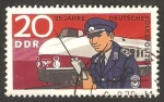 Stamps Germany -  25 anivº de la policía nacional, agente de transportes