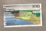 Stamps Germany -  Cuadro paisaje