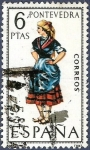 Stamps Spain -  Edifil 1950 Traje regional Pontevedra 6
