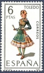 Stamps Spain -  Edifil 1960 Traje regional Toledo 6