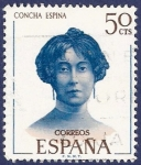 Stamps Spain -  Edifil 1990 Concha Espina 0,50