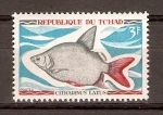 Stamps : Africa : Chad :  CITHARINUS   LATUS
