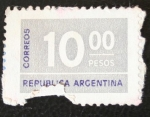 Stamps : America : Argentina :  10 pesos