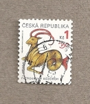 Sellos de Europa - Rep�blica Checa -  signo zodiaco