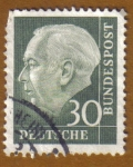 Stamps Europe - Germany -  Presidente THEODOR HEUSS