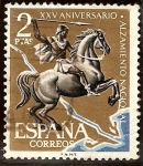 Stamps : Europe : Spain :  XXV aniversario del Alzamiento Nacional - Batalla del Ebro