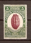 Stamps Ecuador -  CACAO