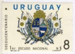 Sellos de America - Uruguay -  1º Escudo Nacional