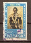 Stamps America - Ecuador -  Gral.  ANTONIO   FARFAN