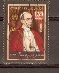 Stamps Ecuador -  S.S.   PÍO   XII