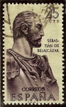 Stamps : Europe : Spain :  Consquistadores de Nueva Granada - Sebastián de Belarcázar