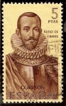 Stamps : Europe : Spain :  Conquistadores de Nueva Granada - Nuflo de Chaves