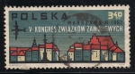 Stamps : Europe : Poland :  Vista de la vieja de Varsovia.