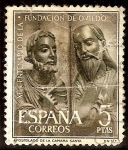 Stamps Spain -  XII centenario de la Fundación de Oviedo - S. Pedro y S. Pablo