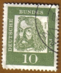 Stamps Germany -  RETRATOS- Durero