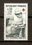 Stamps France -  Cruz Roja