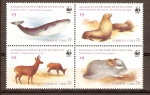 Stamps America - Chile -  ANIMALES  EN  PELIGRO  DE  EXTINCIÓN