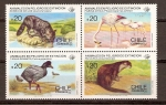 Stamps America - Chile -  ANIMALES  EN  PELIGRO  DE  EXTINCIÓN