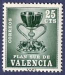 Stamps Spain -  Edifil V05 Plan Sur de Valencia 0,25