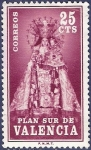 Stamps Spain -  Edifil V07 Plan Sur de Valencia 0,25